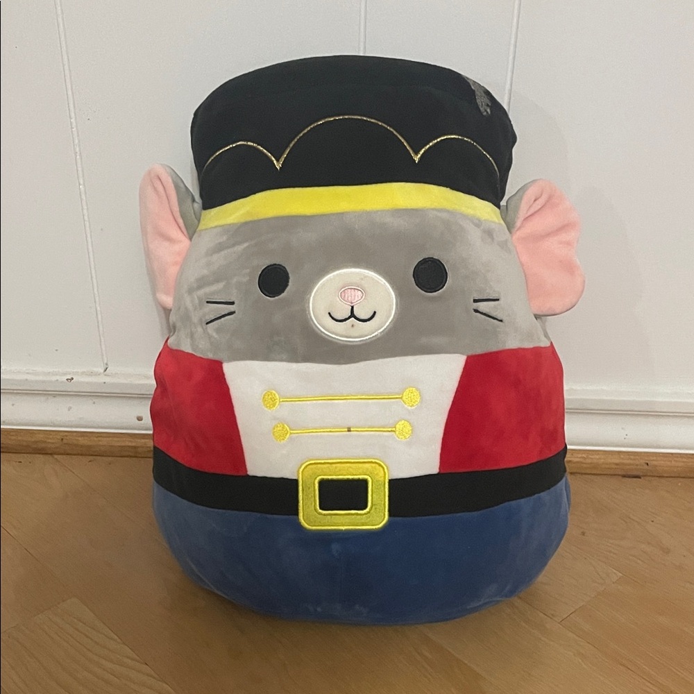 Squishmallows Nutcracker Mouse - Red, Black, Gray, Blue